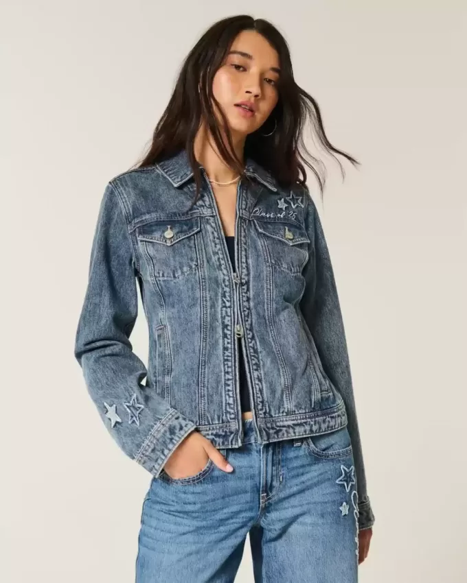 Class of ’26 Graphic Denim Jacket