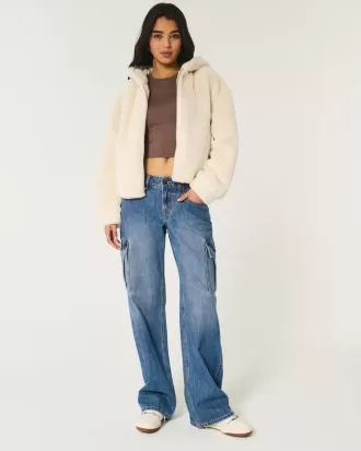 Cozy Faux Fur Zip-Up Hoodie