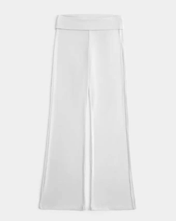 Cozy Knit Foldover Waist Sleep Pants