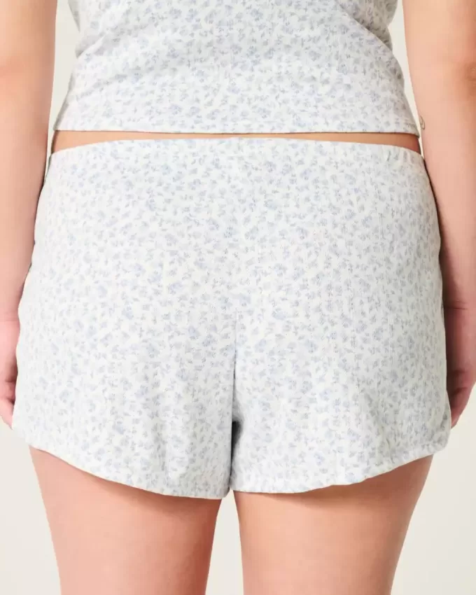 Cozy Pointelle Bow Shortie