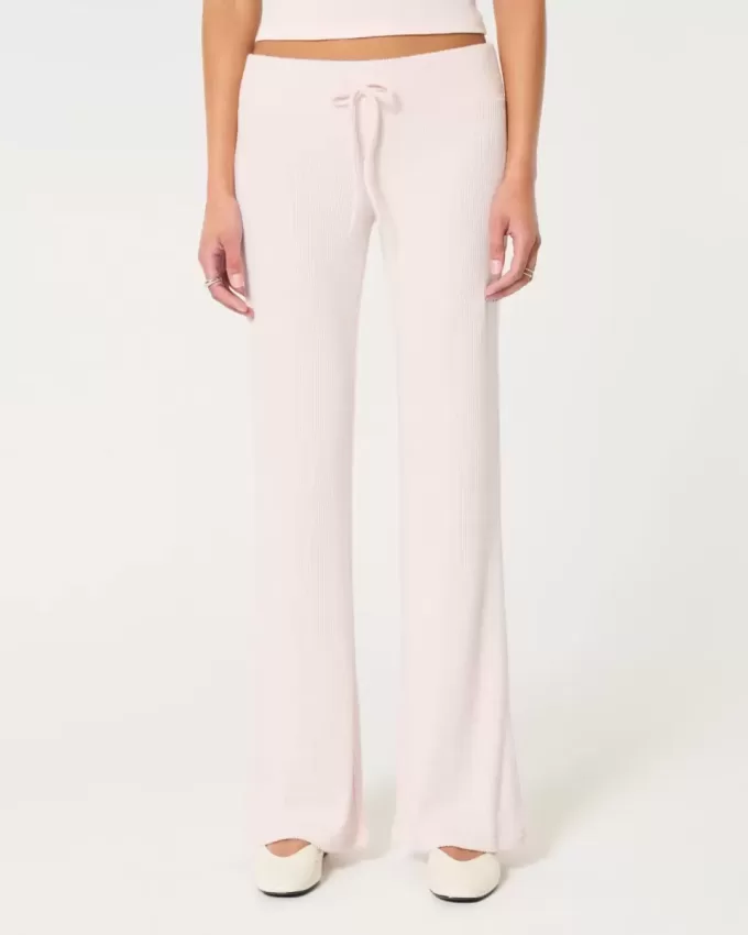 Cozy Ribbed Flare Pants