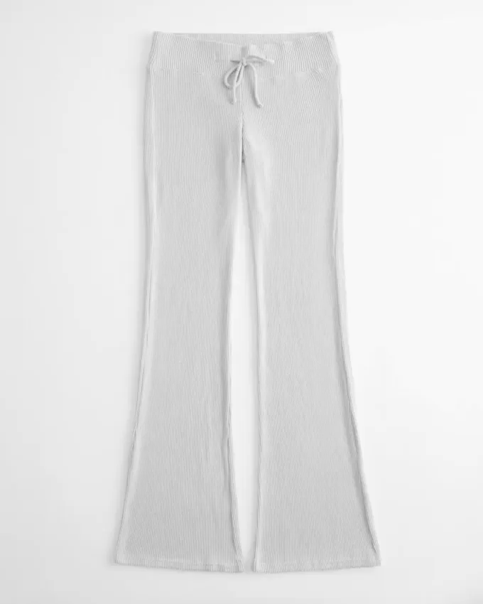 Cozy Ribbed Flare Pants