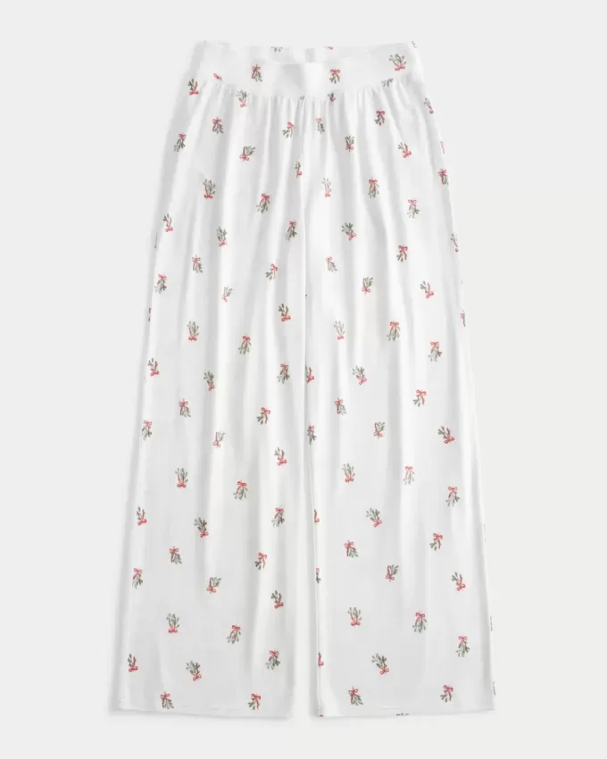 Cozy Wide-Leg Pajama Pants