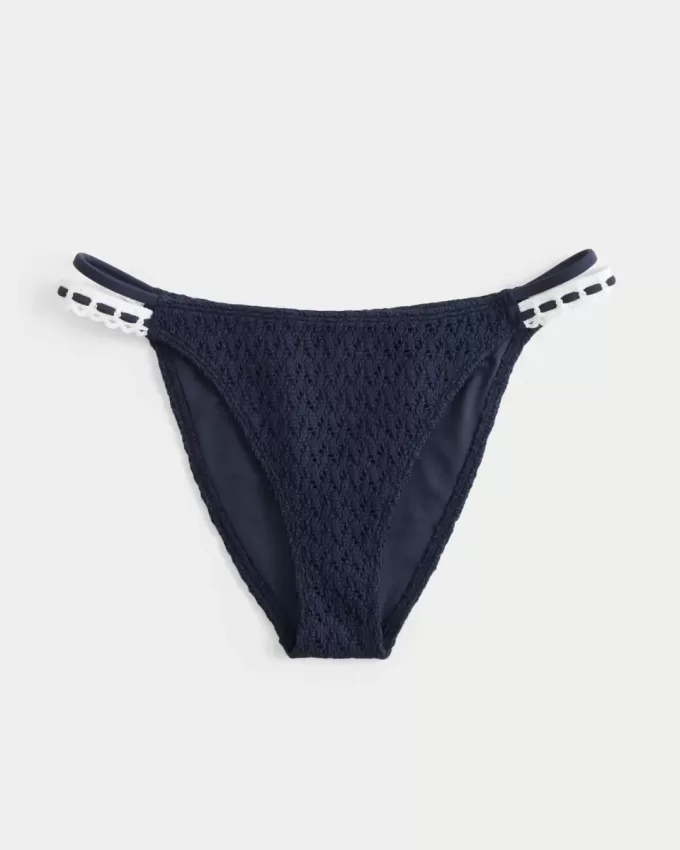 Crochet-Style Cheeky Bikini Bottom