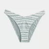 Crochet-Style High-Leg Cheeky Bikini Bottom
