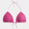 Crochet-Style Triangle Bikini Top