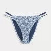Crochet-Style Trim Double-Strap Cheeky Bikini Bottom
