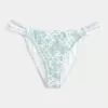 Crochet-Style Trim Double-Strap Cheeky Bikini Bottom