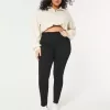 Curvy High-Rise Black Jean Leggings