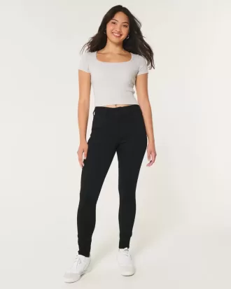 Curvy High-Rise Black Super Skinny Jeans