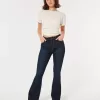 Curvy High-Rise Dark Wash Flare Jeans