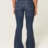 Curvy High-Rise Dark Wash Flare Jeans