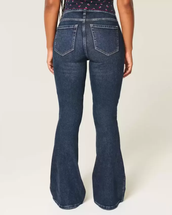 Curvy High-Rise Dark Wash Flare Jeans