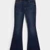Curvy High-Rise Dark Wash Flare Jeans