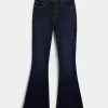 Curvy High-Rise Dark Wash Flare Jeans
