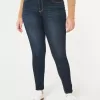 Curvy High-Rise Dark Wash Jean Leggings