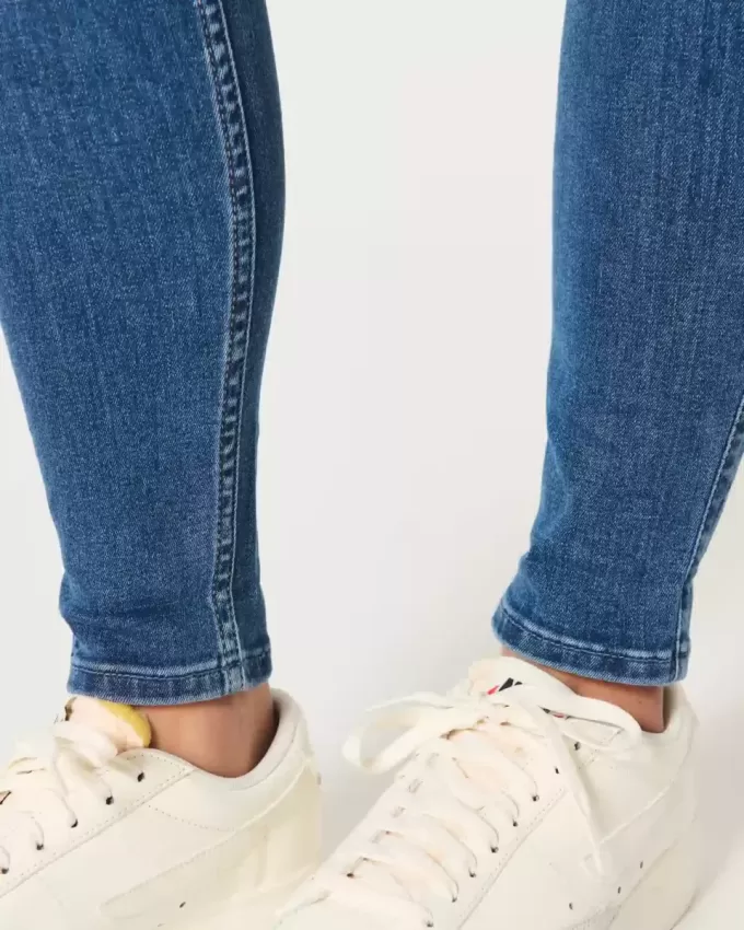 Curvy High-Rise Dark Wash Super Skinny Jeans