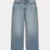 Curvy High-Rise Medium Wash Baggy Jeans