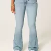 Curvy High-Rise Medium Wash Flare Jeans