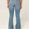 Curvy High-Rise Medium Wash Flare Jeans