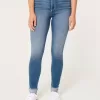 Curvy High-Rise Medium Wash Super Skinny Jeans