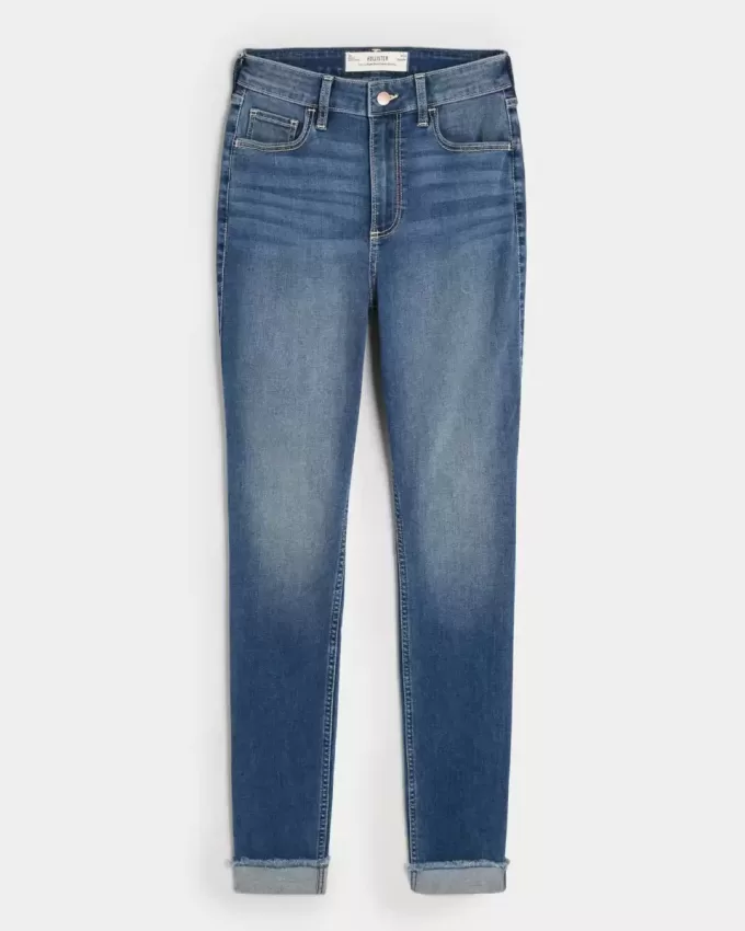 Curvy High-Rise Medium Wash Super Skinny Jeans