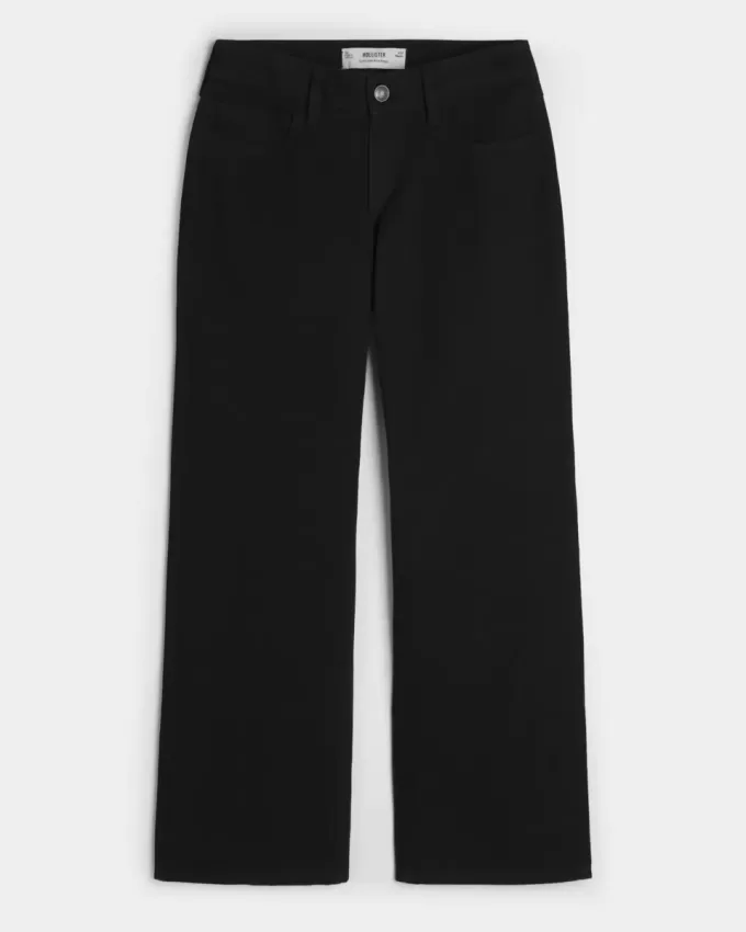 Curvy Low-Rise Black Baggy Jeans