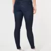 Curvy Low-Rise Dark Wash Super Skinny Jeans