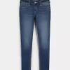 Curvy Low-Rise Dark Wash Super Skinny Jeans
