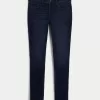 Curvy Low-Rise Dark Wash Super Skinny Jeans