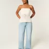 Curvy Low-Rise Distressed Baggy Jeans