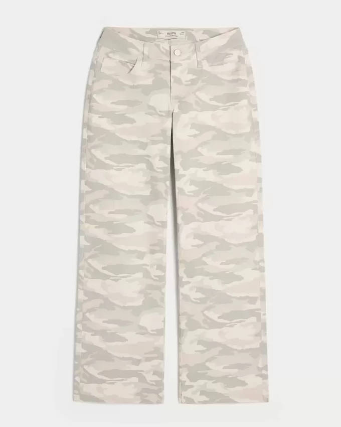 Curvy Low-rise Y2K Camo Baggy Jeans