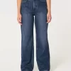 Curvy Ultra High-Rise Dark Wash Baggy Jeans