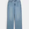 Curvy Ultra High-Rise Medium Wash Baggy Jeans