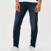 Dark Wash Athletic Skinny Jeans