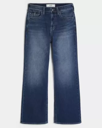 Dark Wash Baggy Bootcut Jeans