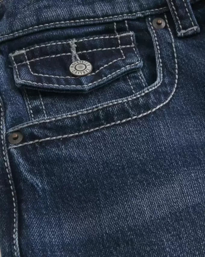 Dark Wash Baggy Bootcut Jeans