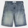 Dark Wash Baggy Denim Shorts Dark Wash Baggy Denim Shorts