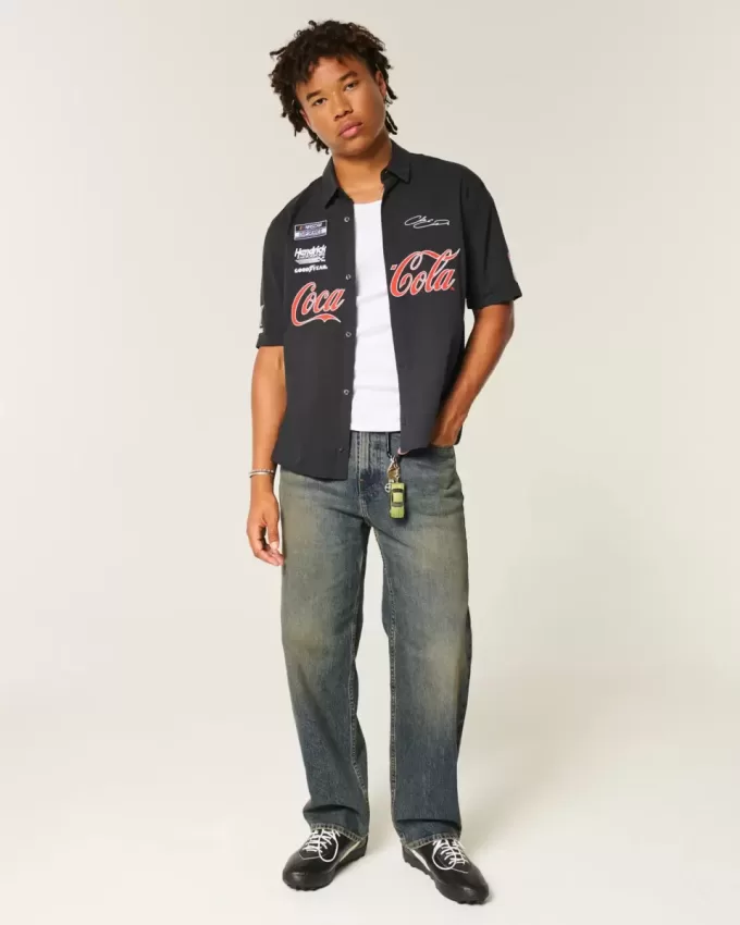 Dark Wash Baggy Jeans