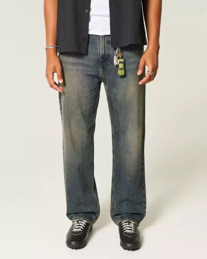 Dark Wash Baggy Jeans