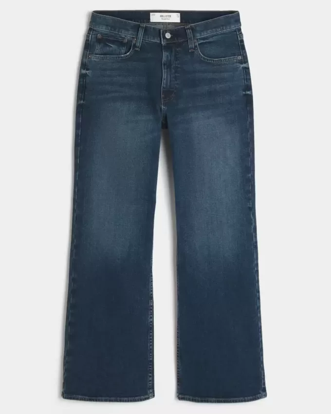Dark Wash Relaxed Bootcut Jeans