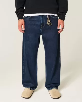 Dark Wash Skater Baggy Jeans