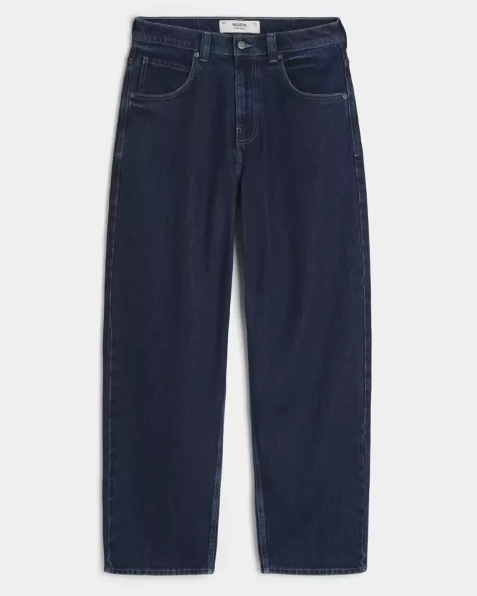 Dark Wash Skater Baggy Jeans