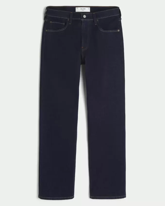 Dark Wash Straight Jeans
