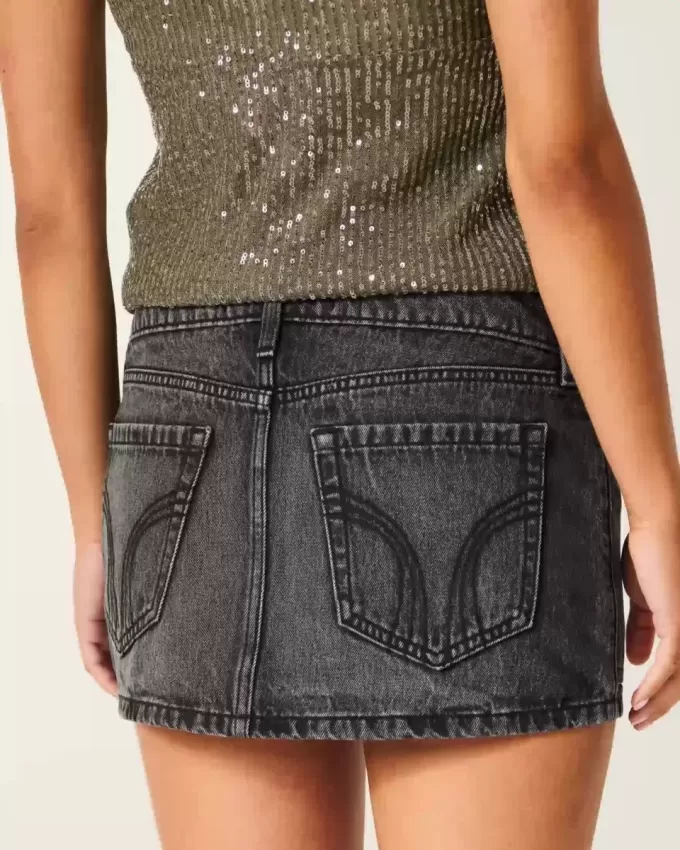 Denim Micro Mini Skort