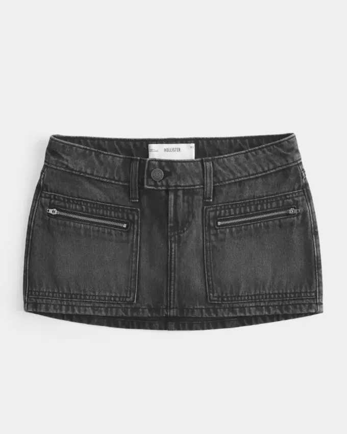 Denim Micro Mini Skort