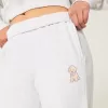 Dog Graphic Wide-Leg Sweatpants