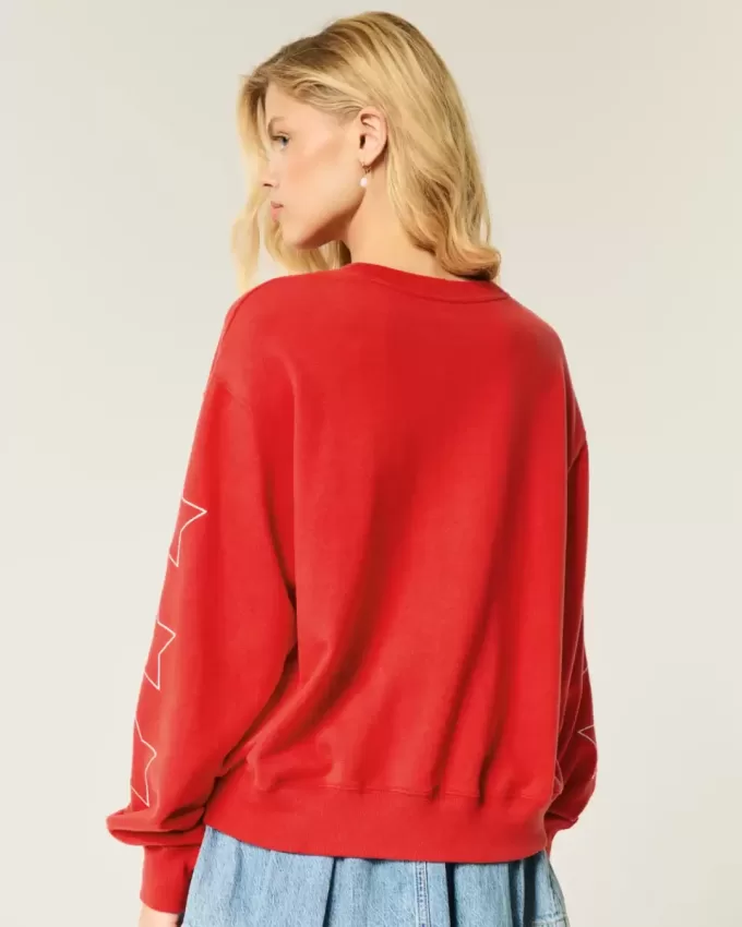 Easy American Honey Graphic Crew Sweatshirt