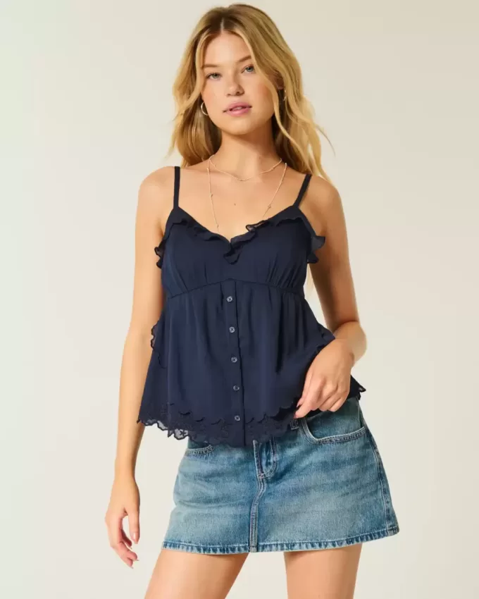 Easy Chiffon Babydoll Top