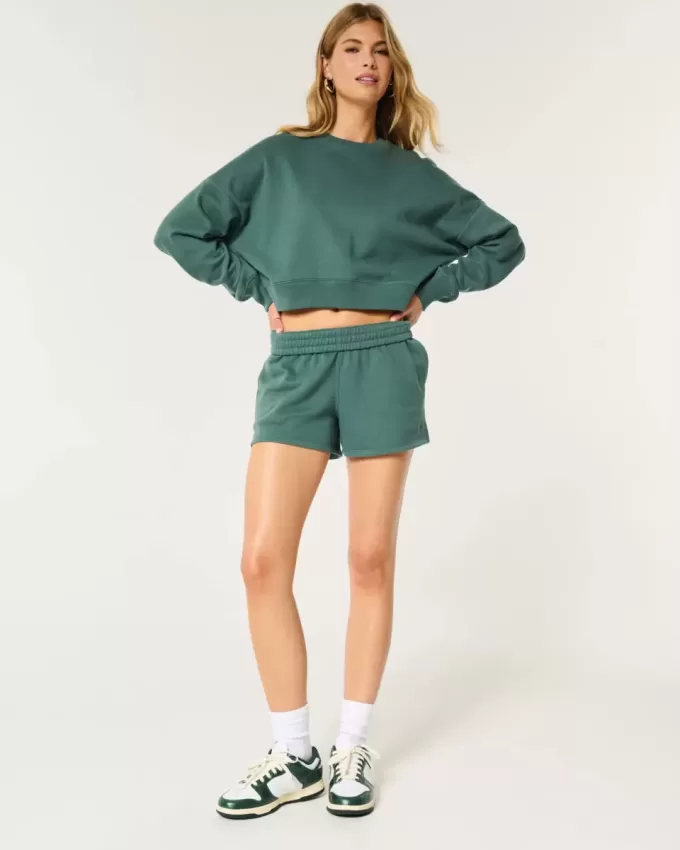 Easy Crew Sweatshirt & Fleece Shorts Bundle